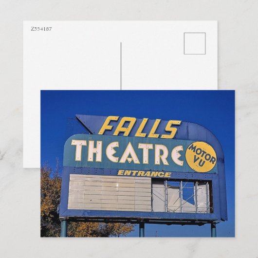 Herfsten Theatre, Grote Herfsten, Montana Briefkaart (Voorkant / Achterkant)