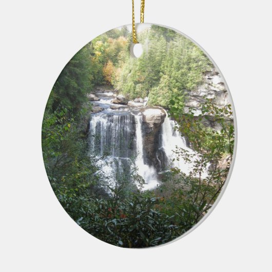 Herfsten van Blackwater, West Virginia Keramisch Ornament (Links)