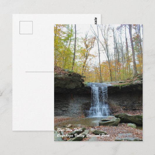 Herfsten van Blue Hen in het Nationaal Park Cuyaho Briefkaart (Voorkant / Achterkant)