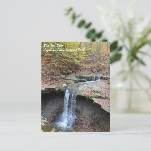 Herfsten van Blue Hen in het Nationaal Park Cuyaho Briefkaart (Staand voorkant)