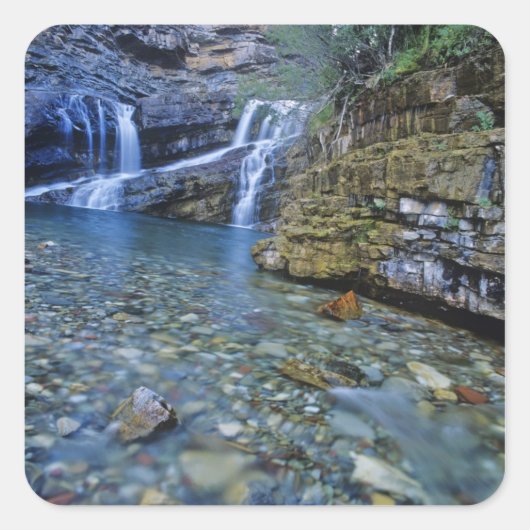 Herfsten van Cameron in Waterton Lakes National Pa Vierkante Sticker (Voorkant)