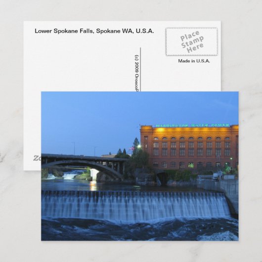 Herfsten van de lagere spaan, briefkaart (Voorkant / Achterkant)