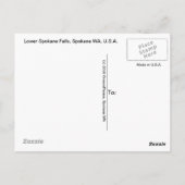 Herfsten van de lagere spaan, briefkaart (Achterkant)