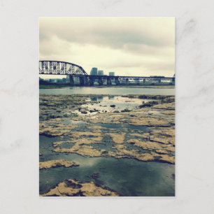 Herfsten van de Ohio Fossil Beds in Dusk Briefkaart