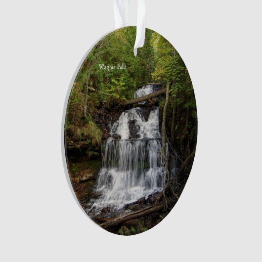 Herfsten van de wagner acrylversiering ornament (voorkant)