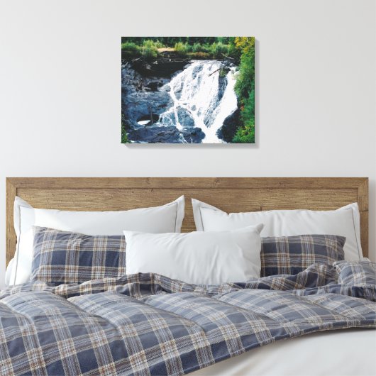 Herfsten van Eagle River Canvas Afdruk (Insitu (Slaapkamer))