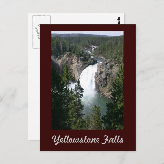 Herfsten van geelsteen briefkaart (Voorkant / Achterkant)