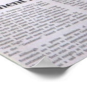 Herfsten van Gendarme in Seneca Rocks, West-Virgin Poster (Hoek)