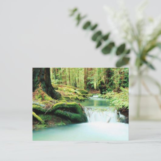 Herfsten van groene rivieren briefkaart (Staand voorkant)