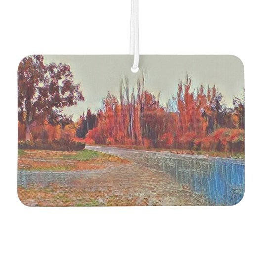 Herfsten van het bovenlichaam Verf Rechthoek Lucht Luchtverfrisser (Voorkant)