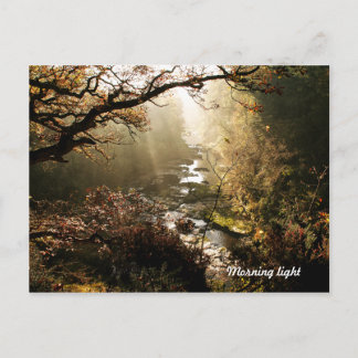 Herfsten van het landschap Linn New Lanark Scotlan Briefkaart