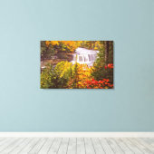 Herfsten van het Upper Peninsula/Tahquamenon in Mi Canvas Afdruk (Insitu (Houten vloer))