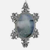 Herfsten van hoefijzer in Niagara-Herfsten Tin Sneeuwvlok Ornament (Links)