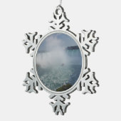 Herfsten van hoefijzer in Niagara-Herfsten Tin Sneeuwvlok Ornament (Rechts)