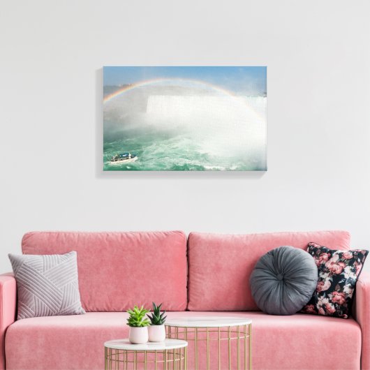 Herfsten van Hoefijzers en boogvaartuigen van Niag Canvas Afdruk (Insitu (Woonkamer))