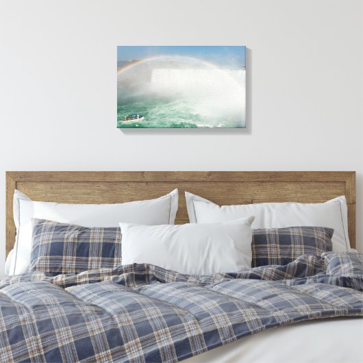 Herfsten van Hoefijzers en boogvaartuigen van Niag Canvas Afdruk (Insitu (Slaapkamer))