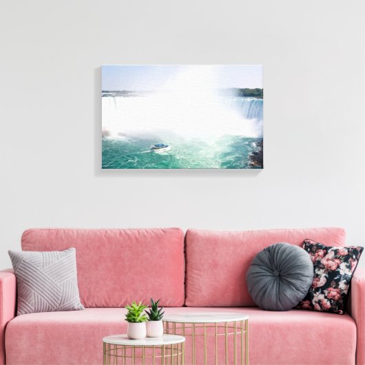 Herfsten van Hoefijzers en boogvaartuigen van Niag Canvas Afdruk (Insitu (Woonkamer))