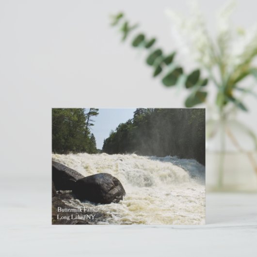 Herfsten van karnemelk, Lange Lake, NY Briefkaart (Staand voorkant)