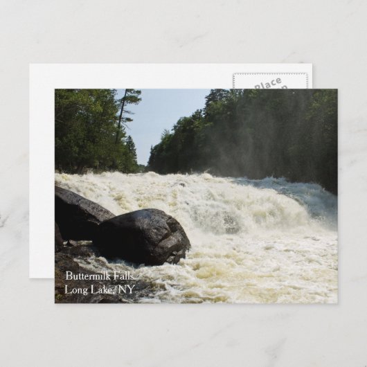 Herfsten van karnemelk, Lange Lake, NY Briefkaart (Voorkant / Achterkant)