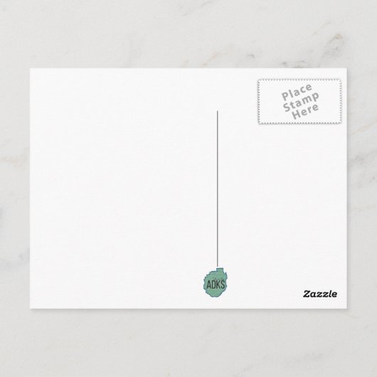 Herfsten van karnemelk, Lange Lake, NY Briefkaart (Achterkant)