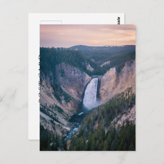 Herfsten van laaggeelsteen briefkaart (Voorkant / Achterkant)