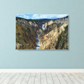 Herfsten van laaggeelsteen canvas afdruk (Insitu (Houten vloer))