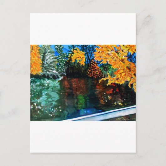 Herfsten van Linville in najaarkleuren Briefkaart (Voorkant)