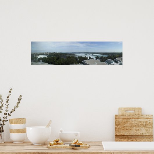 Herfsten van Niagara/Hoefijzer - van de 8e verdiep Poster (Keuken)