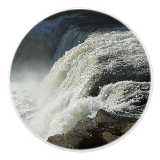 Herfsten van Ohiopyle in Pennsylvania Keramische Knop (Voorkant)