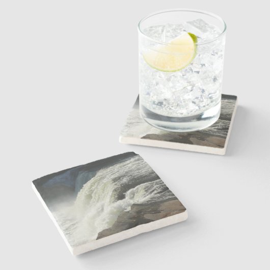 Herfsten van Ohiopyle in Pennsylvania Stenen Onderzetter (Zijkant)