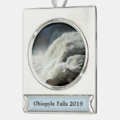 Herfsten van Ohiopyle in Pennsylvania Verzilverd Banner Ornament (Links)