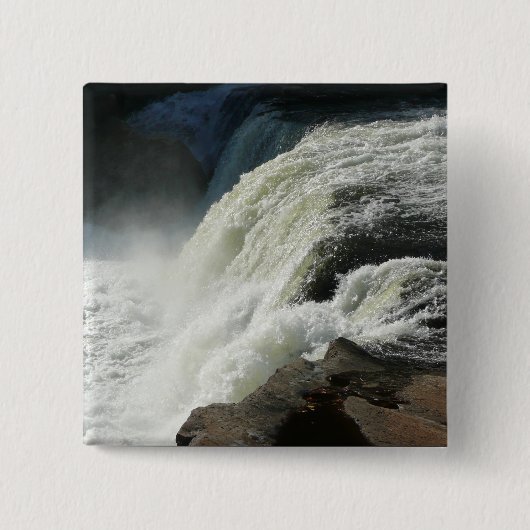 Herfsten van Ohiopyle in Pennsylvania Vierkante Button 5,1 Cm (Voorkant)