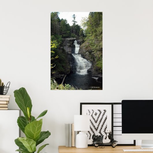 Herfsten van Raymondvaardigheid in de Poconos. dru Poster (Thuiskantoor)