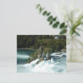 Herfsten van schilderachtig Rijn in Zwitserland Briefkaart (Staand voorkant)