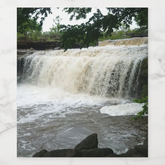 Herfsten van shidler wijn etiket (Enkel label)