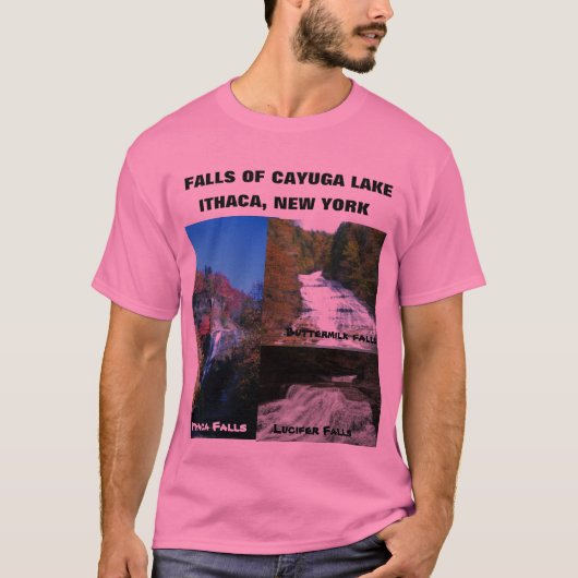 HERFSTEN VAN t-shirt VAN CAYUGA LAKE (Voorkant)