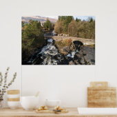 Herfsten van Uitzicht van Dochart Aerial Poster (Keuken)