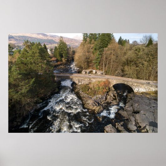 Herfsten van Uitzicht van Dochart Aerial Poster (Voorkant)