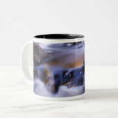 Herfsten van viskreek bij Steamboot Springs Colora Tweekleurige Koffiemok (Voorkant links)