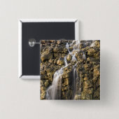 Herfsten van vulkanische rotsafval vierkante button 5,1 cm (Voorkant /achterkant)