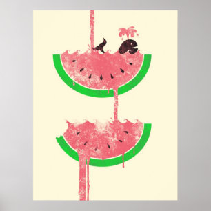 Herfsten van watermeloenen poster