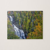 Herfsten van witwater in het Nationaal Nantahala Legpuzzel (Horizontaal)