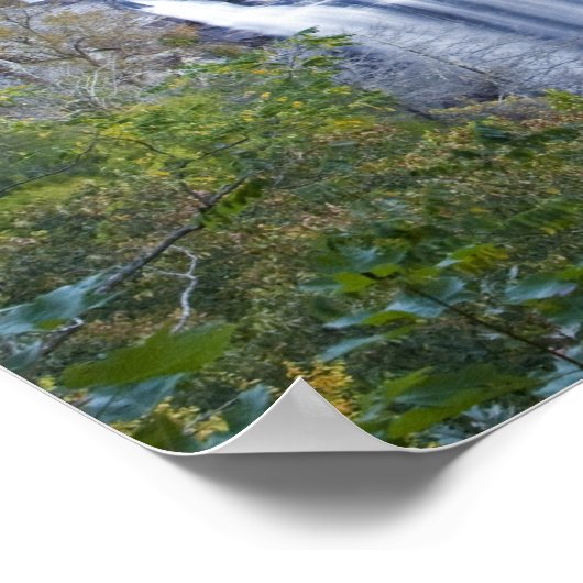 Herfsten van witwater in het Nationaal Nantahala Poster (Hoek)