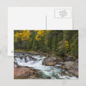 Herfsten van yaak in het najaar van het land briefkaart (Voorkant / Achterkant)