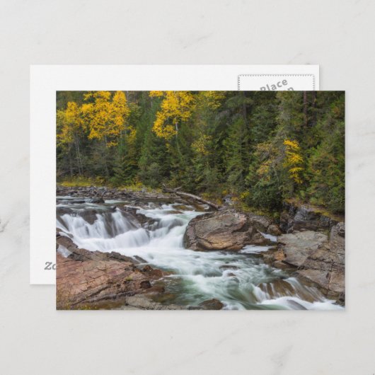 Herfsten van yaak in het najaar van het land briefkaart (Voorkant / Achterkant)