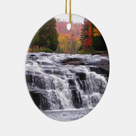 herfsten voor karnemelkmelk adirondacks keramisch ornament (Rechts)