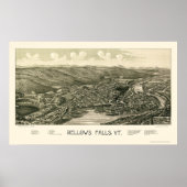 Herfsten, VT Panoramisch Kaart - 1880 Poster (Voorkant)
