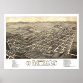 Herfsten, WI Panorama - 1880 Poster (Voorkant)
