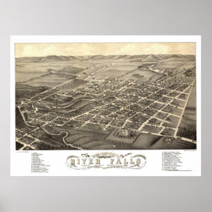 Herfsten, WI Panorama - 1880 Poster