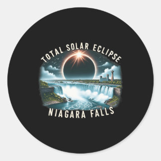 Herfsten Zonsverduistering Totaal Zonsverduisterin Ronde Sticker